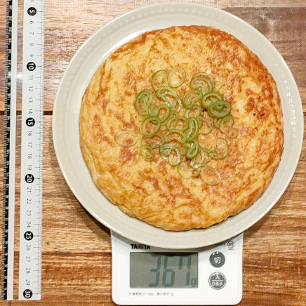 1枚分の長芋のとろろ焼き