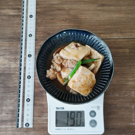 小皿1皿分の豆腐のうま煮