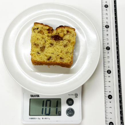 18cm型6等分のアーモンドのケーキ