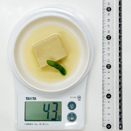 1切れ分の高野豆腐の煮物