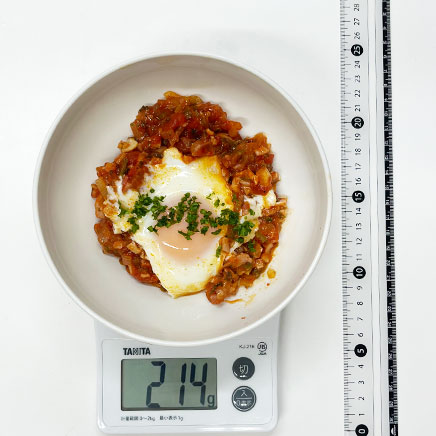 中鉢1杯分のシャクシュカ