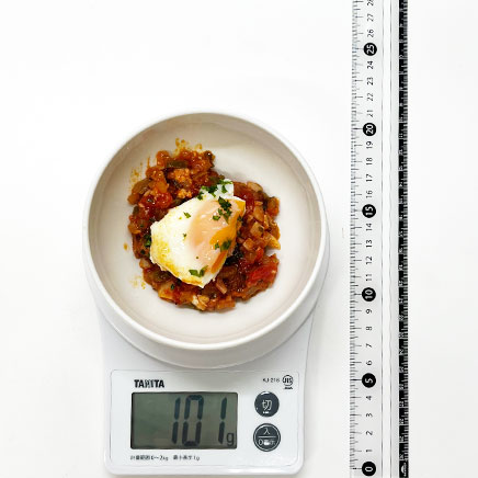 小鉢1杯分のシャクシュカ