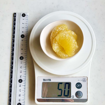 豆鉢1杯分のはっさくのはちみつ漬け