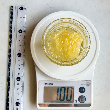 100g分のはっさくの砂糖漬け