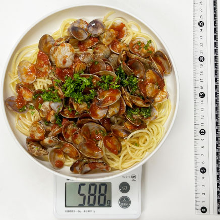 大皿1皿分のボンゴレロッソ