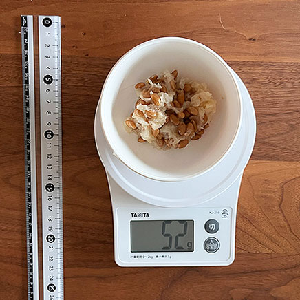 半人前のおろし納豆