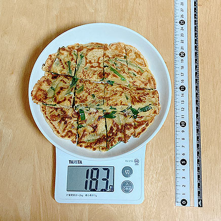 大皿1皿分のチーズチヂミ