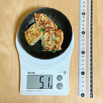 小皿1皿分のチーズチヂミ