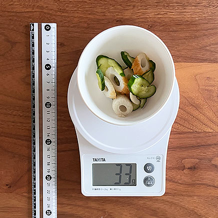 小鉢1杯分のちくわときゅうりの酢の物