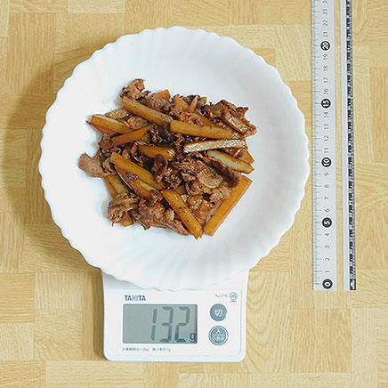 大皿1皿分のヤーコンの炒め物