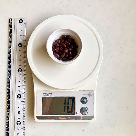 10g分の小豆のマリネ