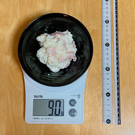 中皿1皿分の長芋のポテトサラダ