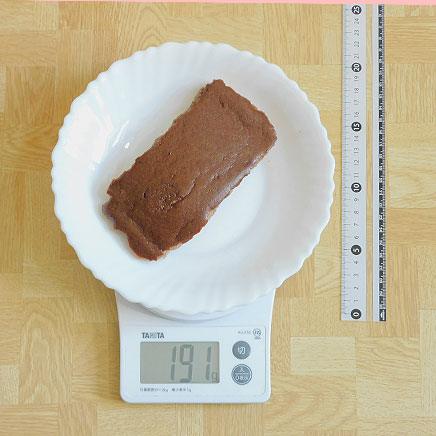 18cm型1本分の豆腐チョコテリーヌ