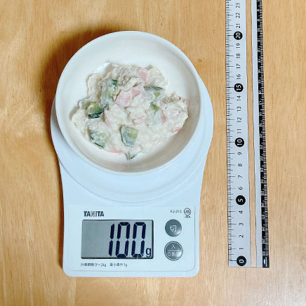 100g分の里芋のポテトサラダ