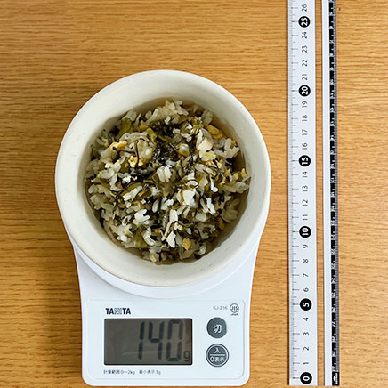 茶碗1杯分のすぐきチャーハン