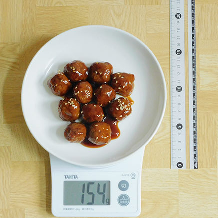 小皿1皿分の照り焼きミートボール