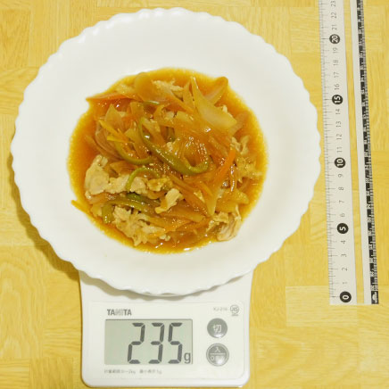 中皿1皿分の豚肉の南蛮漬け