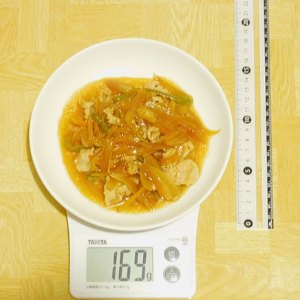 深皿（中）1皿分の豚肉の南蛮漬け