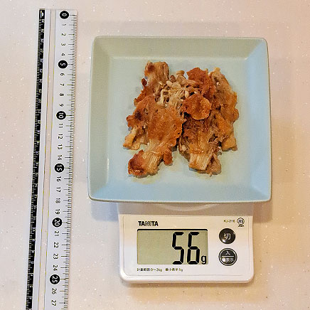 中皿1皿分のえのきチーズ