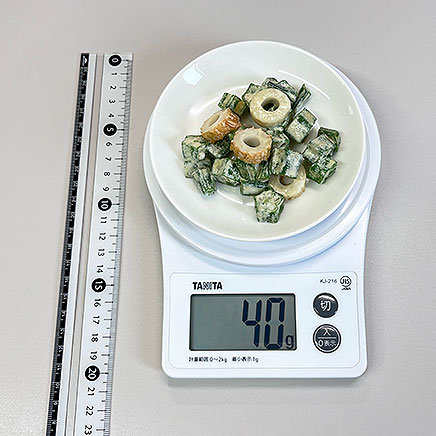 小皿1皿分のオクラとちくわのマヨネーズ和え