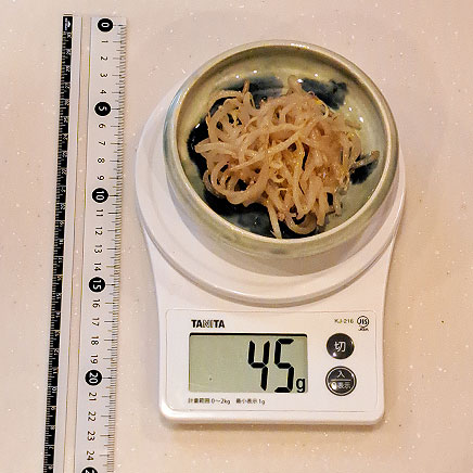 小鉢1杯分のもやしの胡麻和え