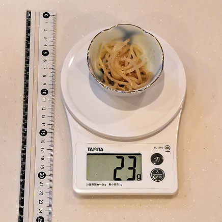 豆鉢1杯分のもやしの胡麻和え