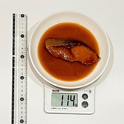 1切れ分の鮭の煮付け