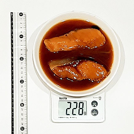 2切れ分の鮭の煮付け