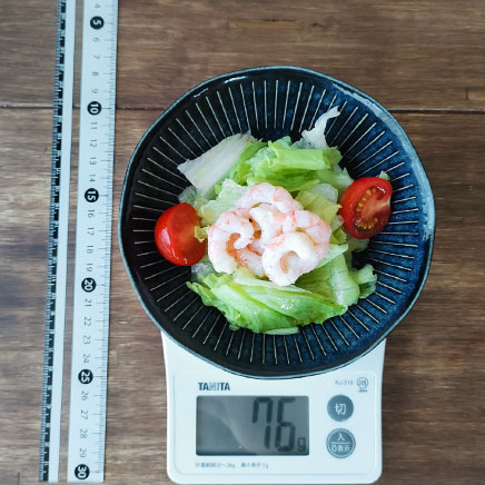 小皿1皿分の小エビのサラダ