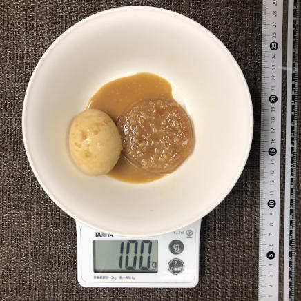 100g分の大根の味噌おでん