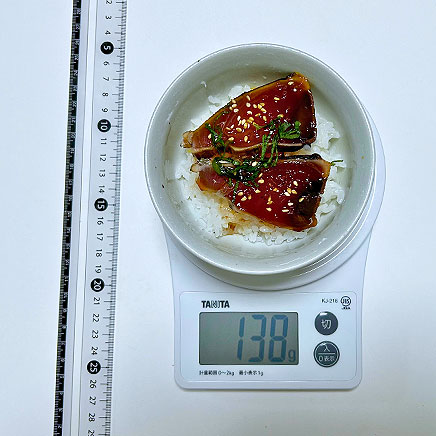 茶碗1杯分のかつお丼