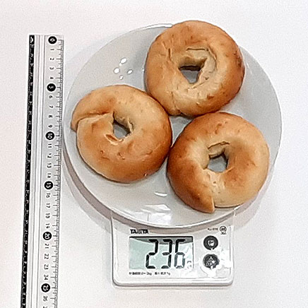 3個分の玄米ベーグル