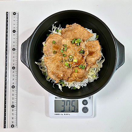 丼1杯・1人前の生姜焼き丼