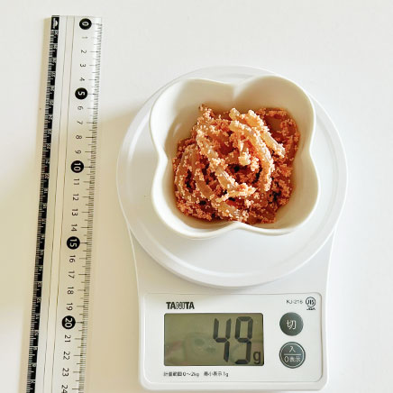 小鉢1つ分のこんにゃくの子和え