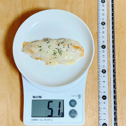 ささみ一本分のささみのチーズ焼き