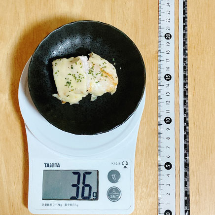 ささみ1/2本分のささみのチーズ焼き