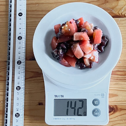 小皿1皿分の小豆サラダ