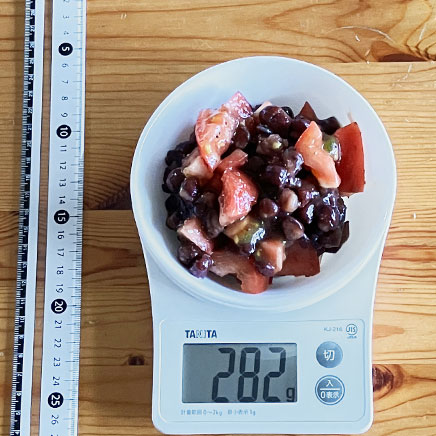 小鉢1杯分の小豆サラダ