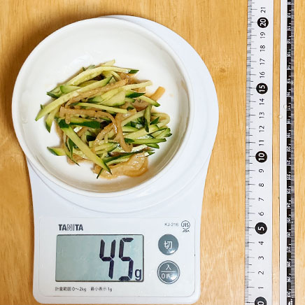 豆鉢1杯分のクラゲの酢の物