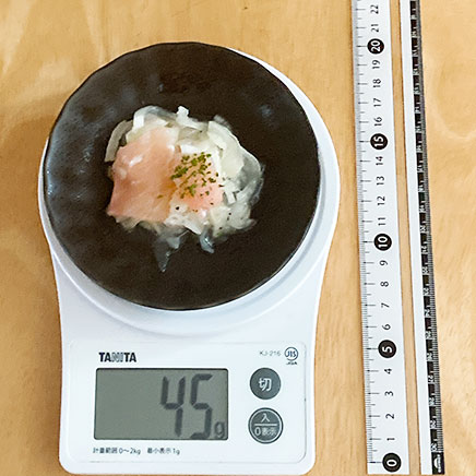 豆皿1皿分の生ハムのマリネ