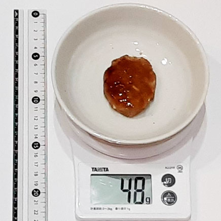 1個分の豆腐鶏つくね