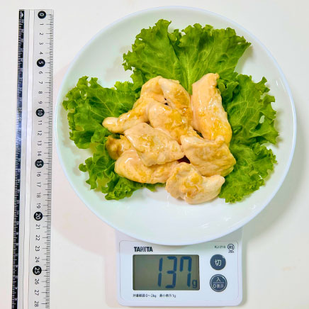 中皿一皿分のささみマヨ