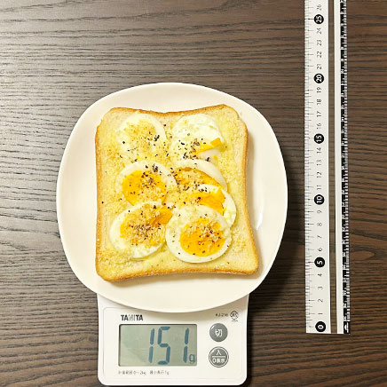 食パン1枚分のゆで卵トースト