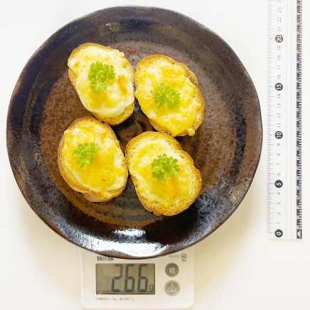 フランスパン4切れ分のグラタンバケット