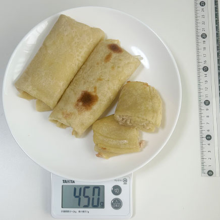 3個分のツナのブリトー