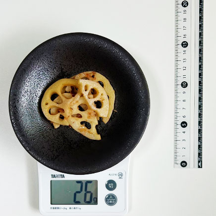 丸皿(小)1皿分のレンコンの煮付け