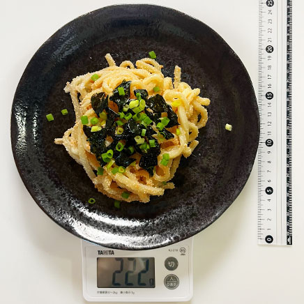 大皿1皿分の明太子焼きうどん