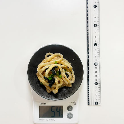 小皿1皿分の明太子焼きうどん