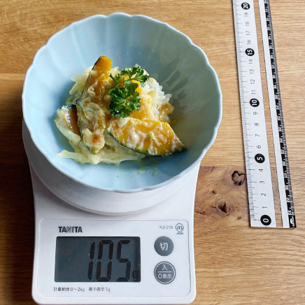 小鉢1杯分のかぼちゃドリア