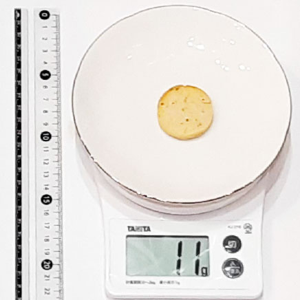 1枚分のほうじ茶クッキー